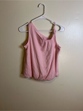 Cat & Jack Pink One-Shoulder Knot Tank 15